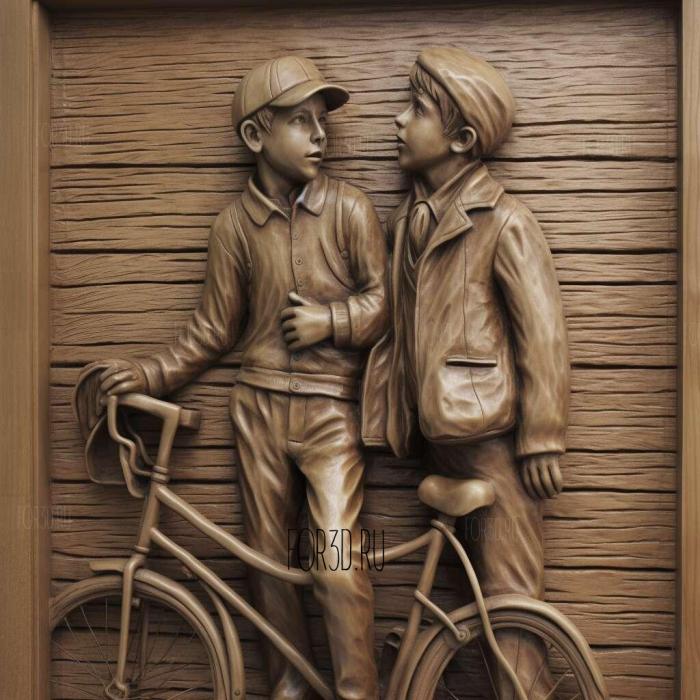 Bicycle Thieves movie 3 stl model for CNC